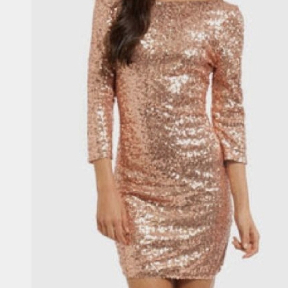 Foreign exchange Green Sequin dress